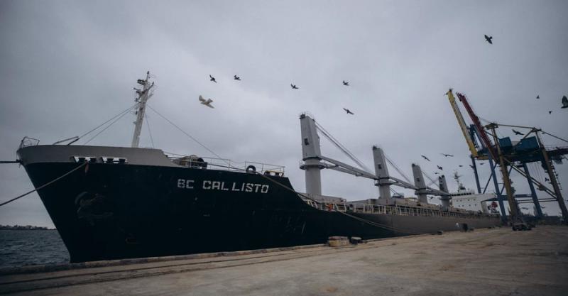 Из Украины в Африку отправилось второе судно с гуманитарным грузом пшеницы